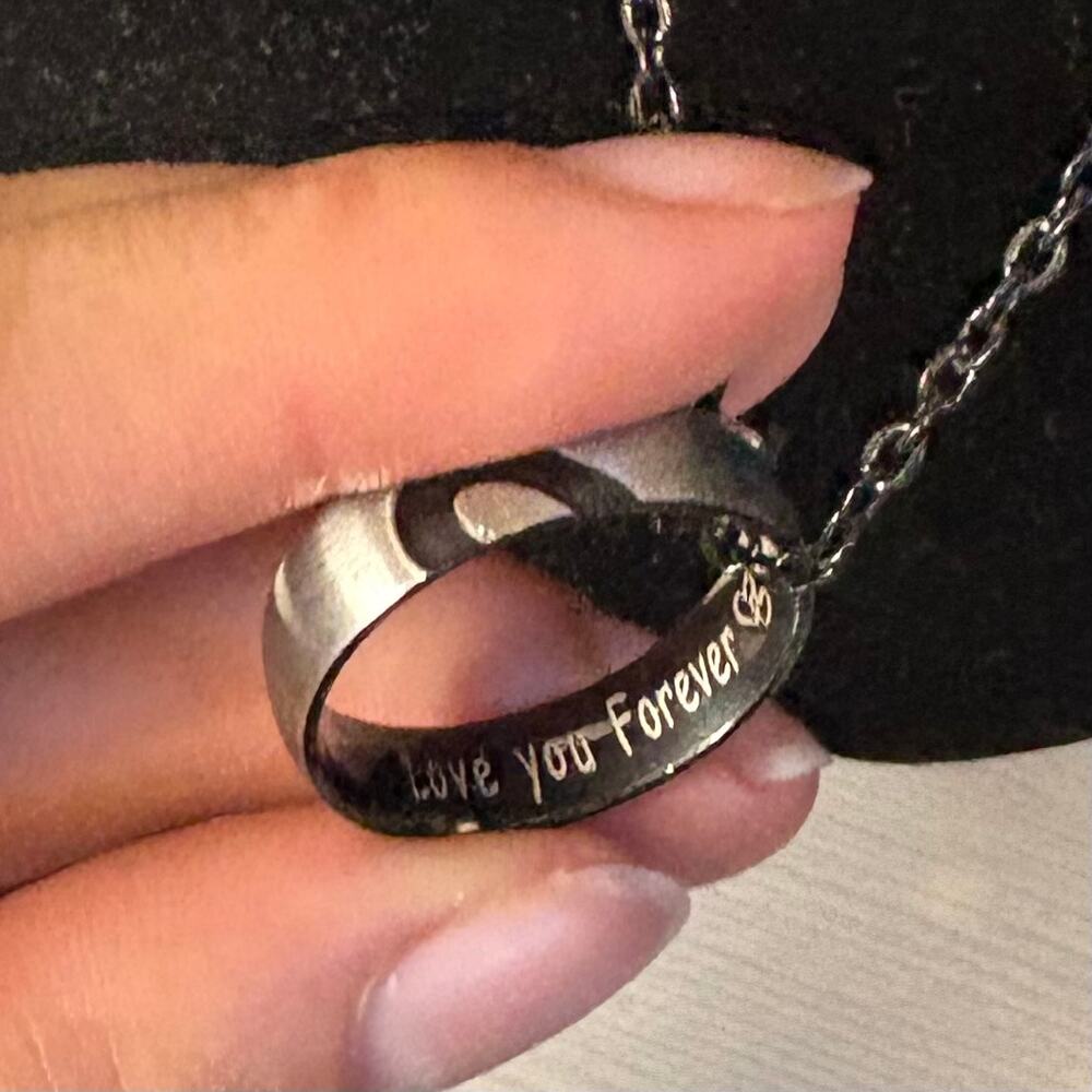 Couples ring necklace